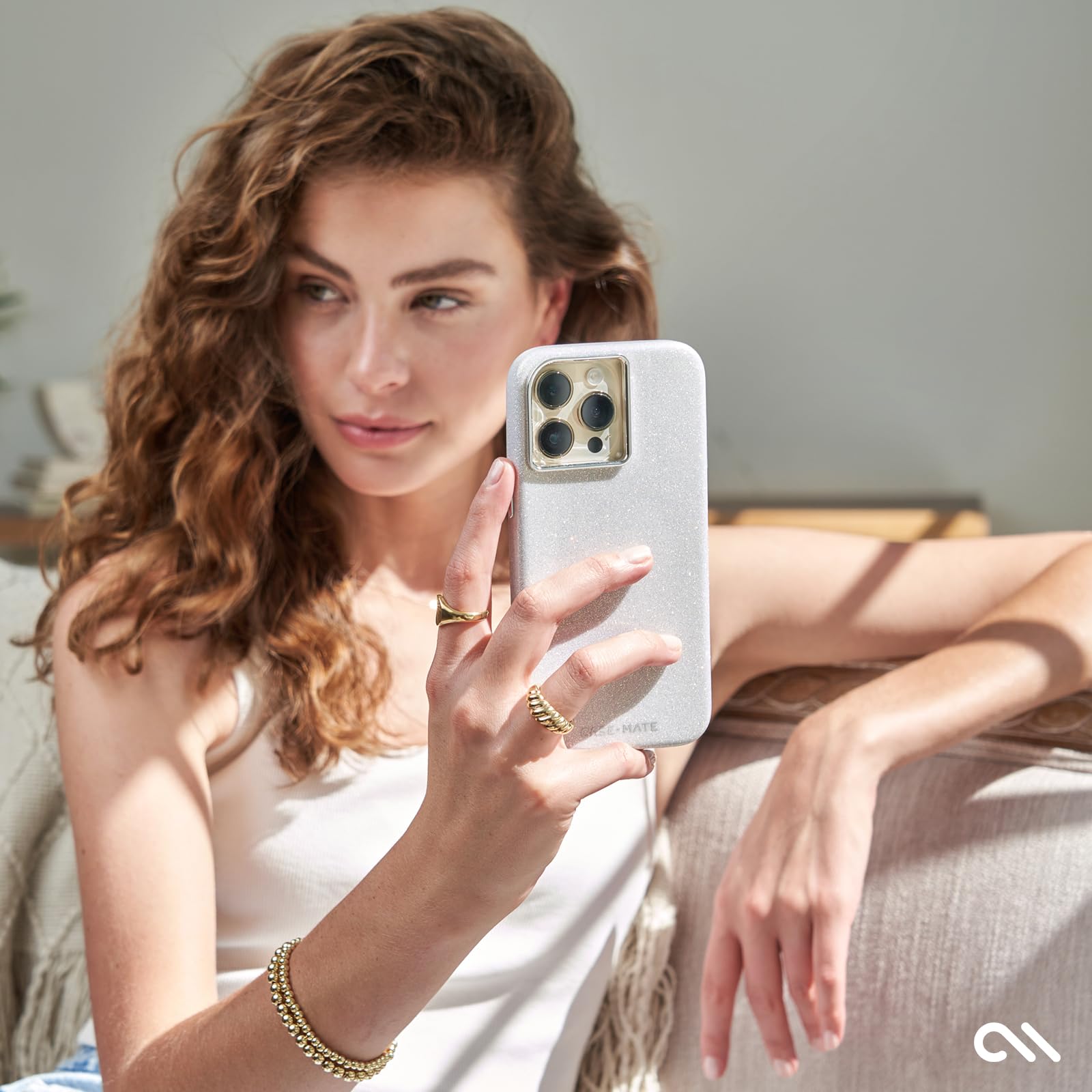 Foto 7 | Funda para Teléfono Case-mate Iphone 15 Pro Shimmer Iridiscente - Venta Internacional