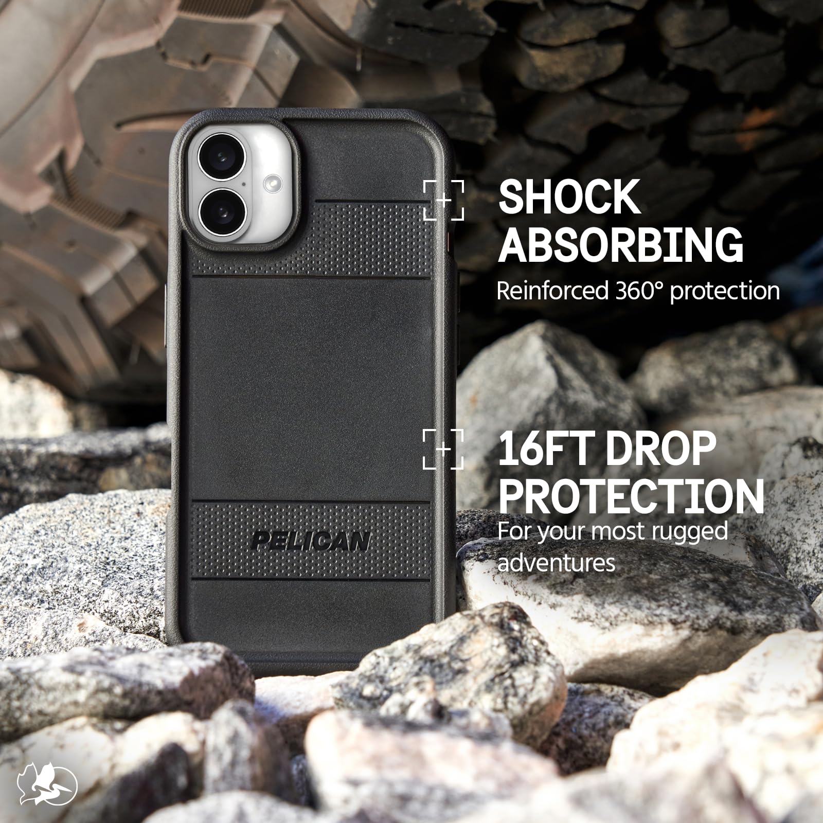Foto 4 pulgar | Funda de Teléfono Pelican Protector Para Iphone 16 Con Magsafe Black - Venta Internacional