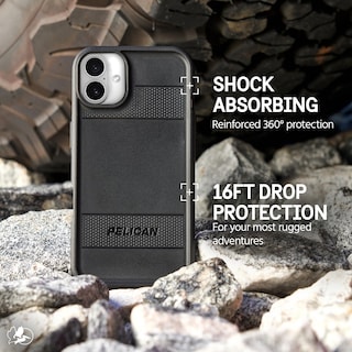 Foto 3 | Funda de Teléfono Pelican Protector Para Iphone 16 Con Magsafe Black - Venta Internacional