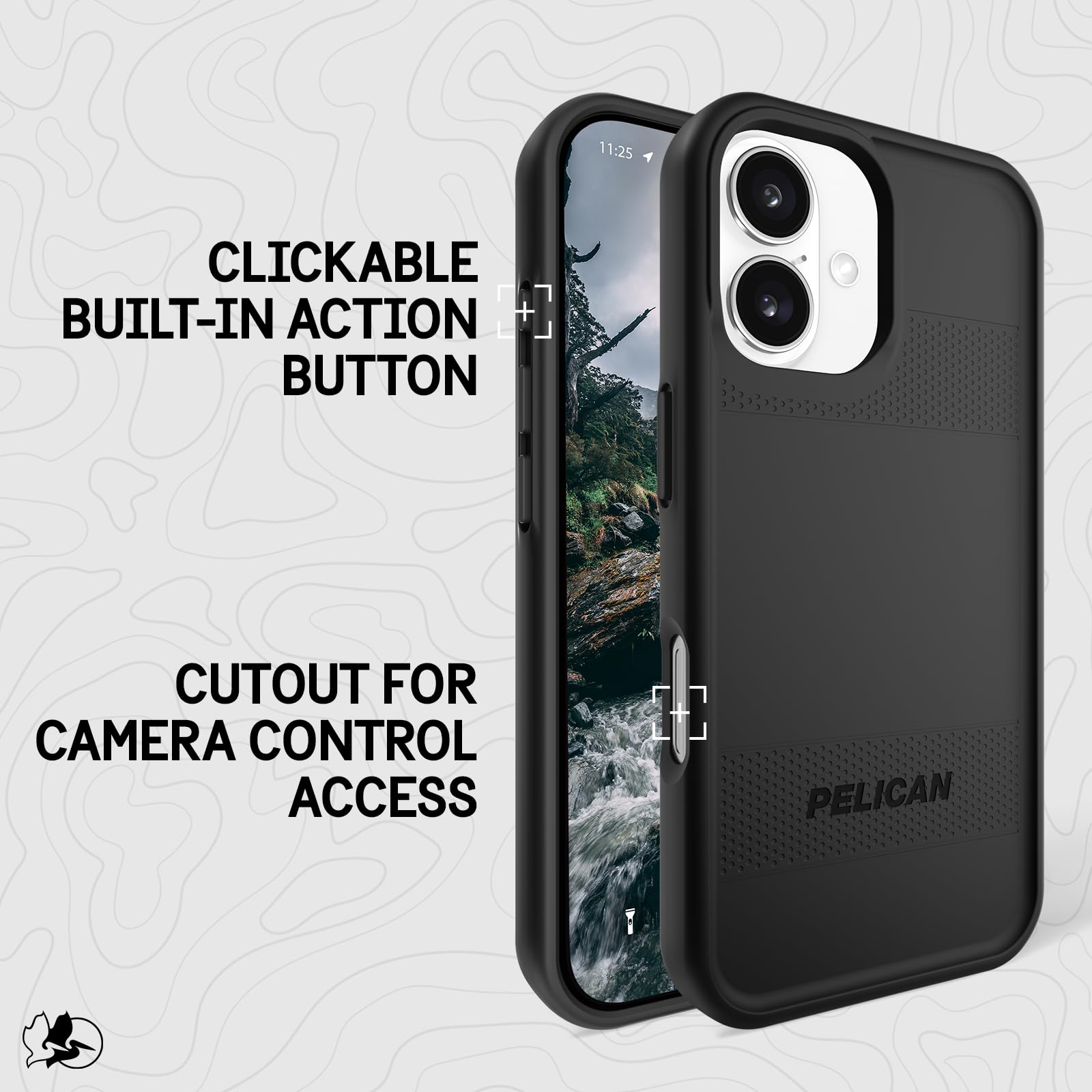 Foto 5 pulgar | Funda de Teléfono Pelican Protector Para Iphone 16 Con Magsafe Black - Venta Internacional