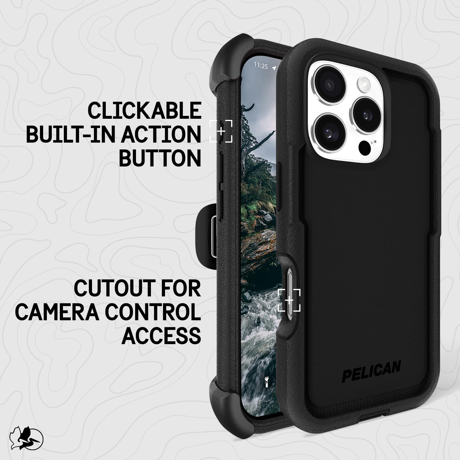 Foto 5 pulgar | Funda para Teléfono Pelican Voyager iPhone 16 Pro con Magsafe Black - Venta Internacional