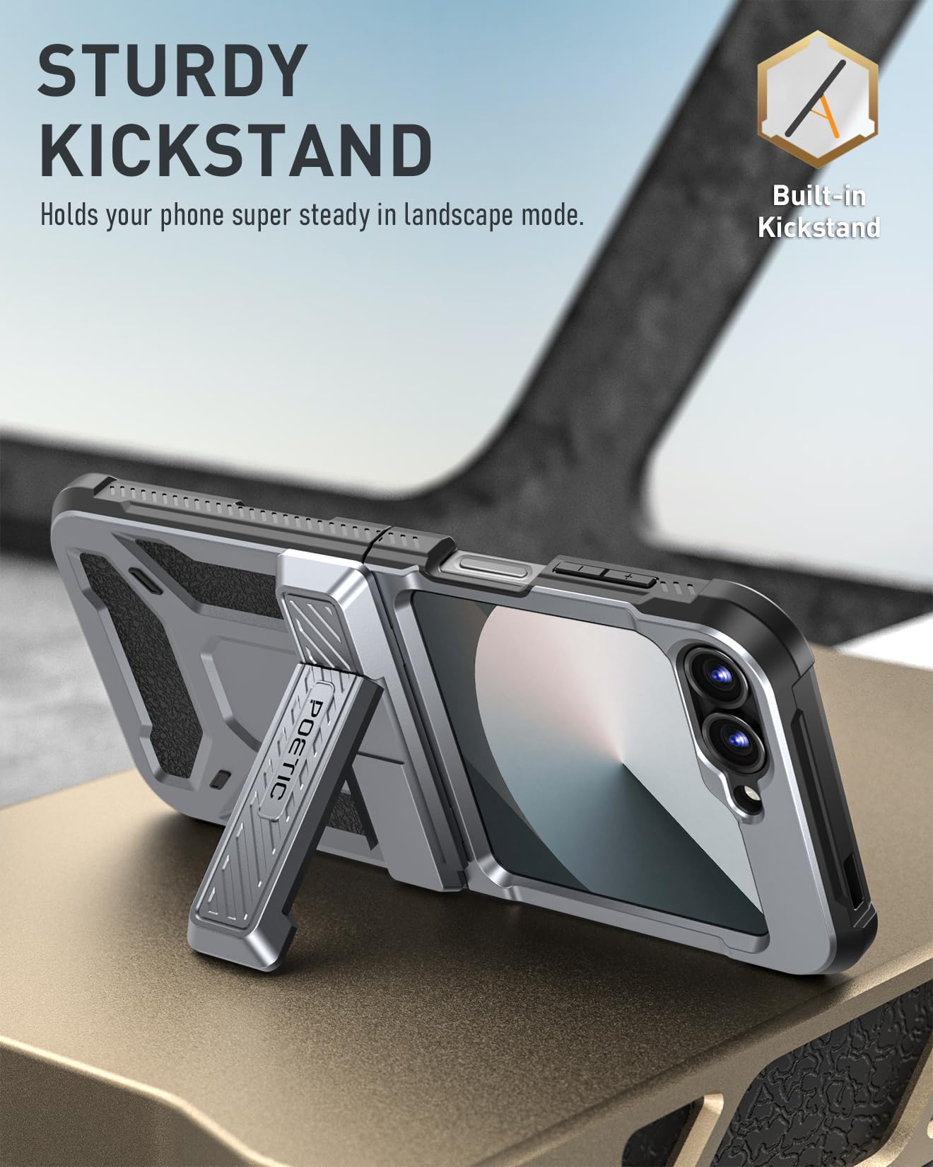 Foto 4 pulgar | Funda Poetic Spartan para Samsung Galaxy Z Flip 6 5g - Venta Internacional