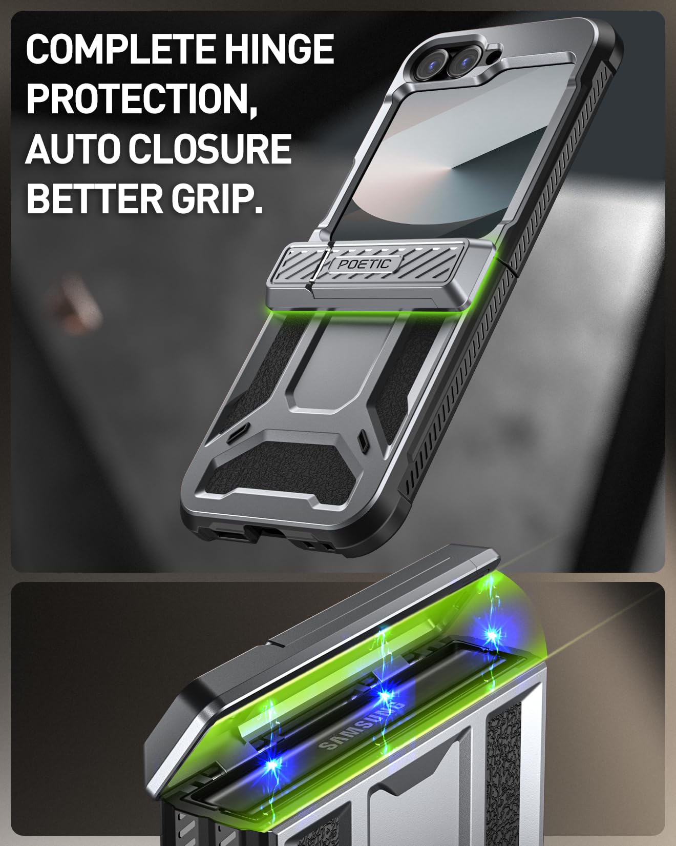 Foto 5 pulgar | Funda Poetic Spartan para Samsung Galaxy Z Flip 6 5g - Venta Internacional