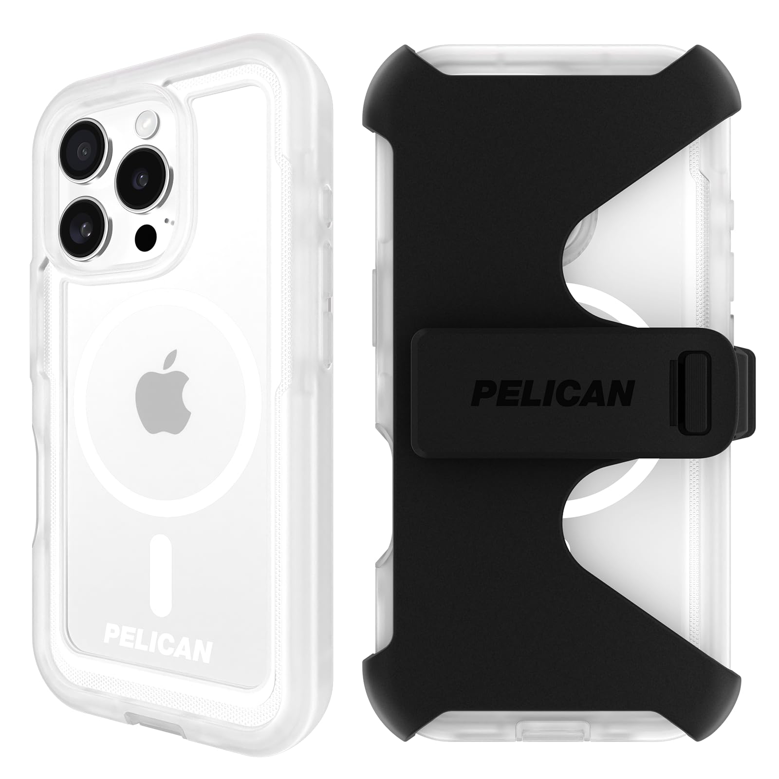 Funda de Teléfono Pelican Voyager para iPhone 16 Pro con Magsafe Clear - Venta Internacional