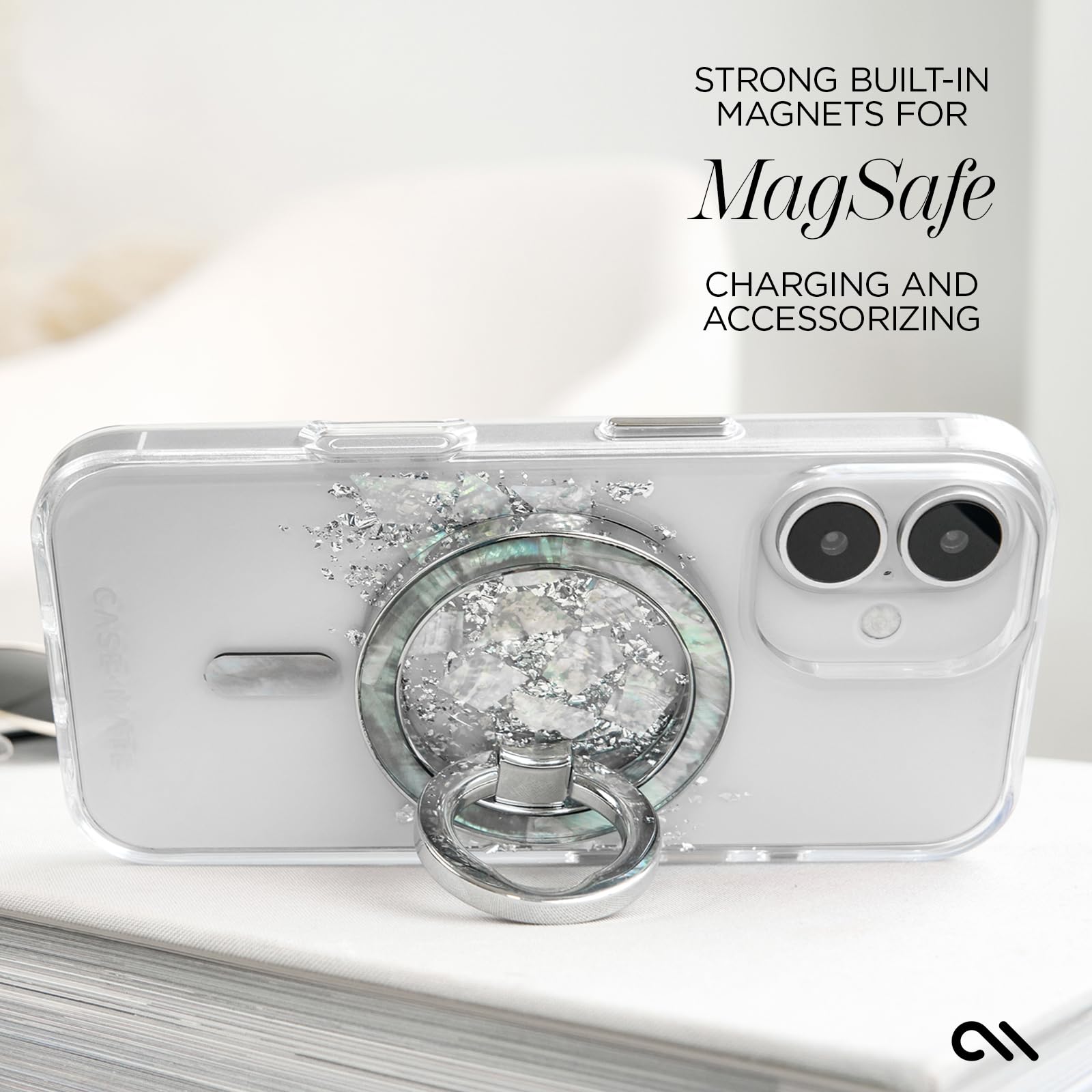 Foto 6 pulgar | Funda para Teléfono Case-mate Iphone 16 Touch Of Pearl Magsafe - Venta Internacional