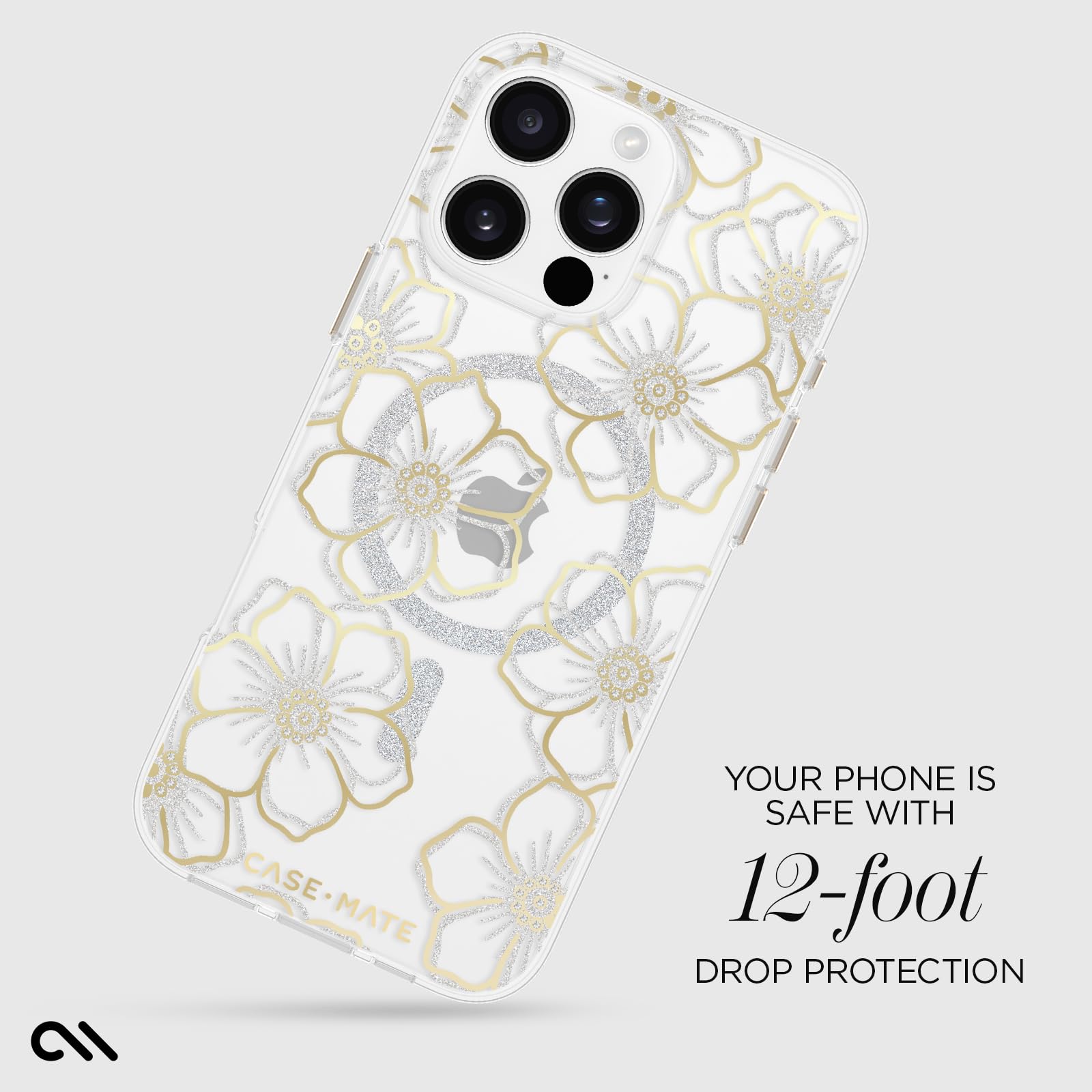 Foto 4 pulgar | Funda para Teléfono Case-Mate iPhone 16 Pro Max Floral Gems - Venta Internacional