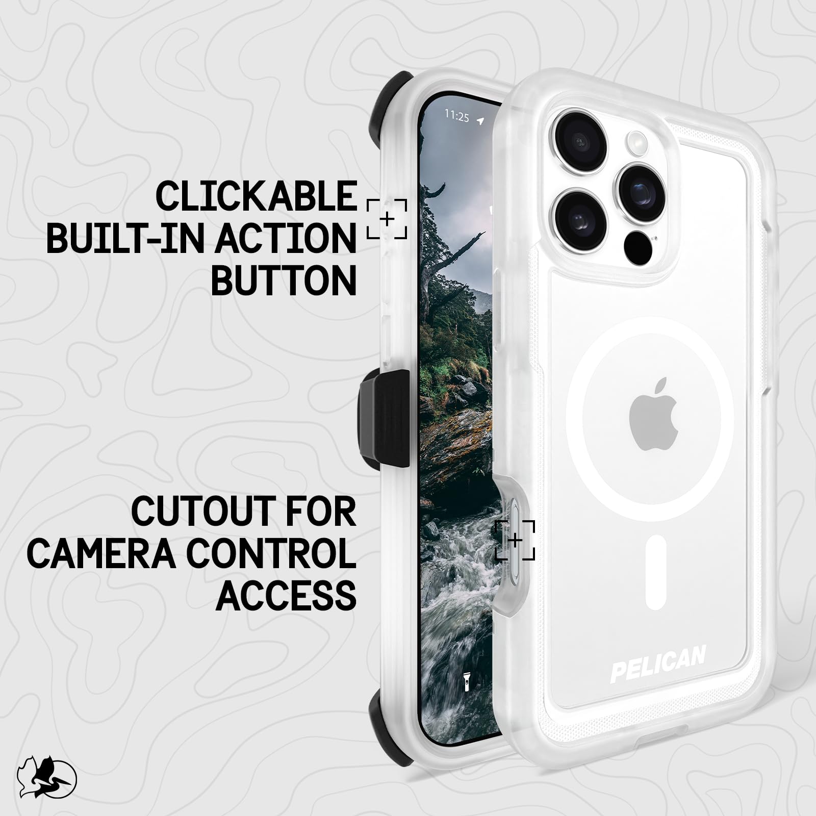 Foto 5 pulgar | Funda para Teléfono Pelican Voyager iPhone 16 Pro Max Clear - Venta Internacional