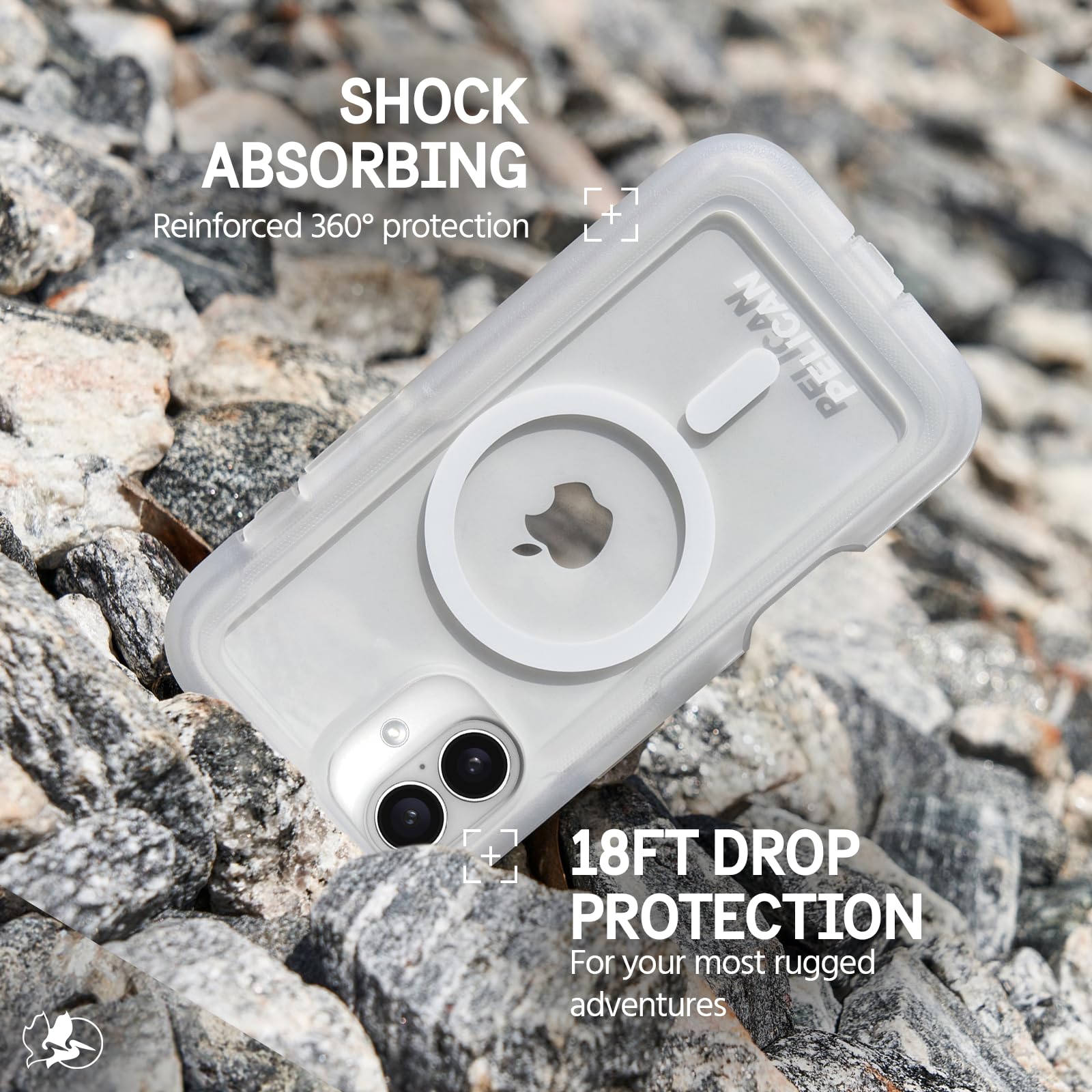 Foto 4 pulgar | Funda de Teléfono Pelican Voyager para iPhone 16 Plus Transparente con Funda - Venta Internacional