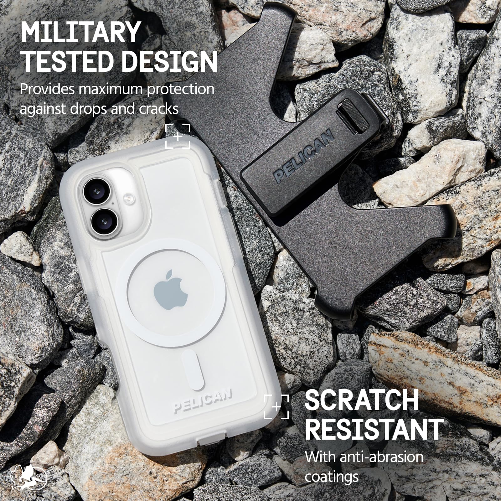 Foto 6 pulgar | Funda de Teléfono Pelican Voyager para iPhone 16 Plus Transparente con Funda - Venta Internacional