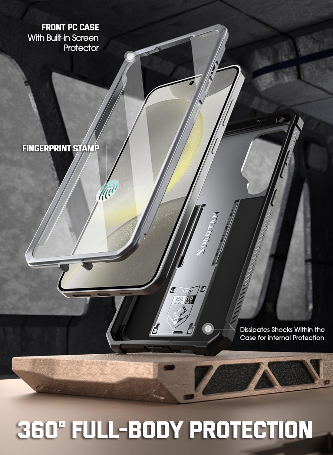 Foto 3 pulgar | Funda de Teléfono Poetic Spartan para Samsung Galaxy S24 de 6.2 Pulgadas - Venta Internacional