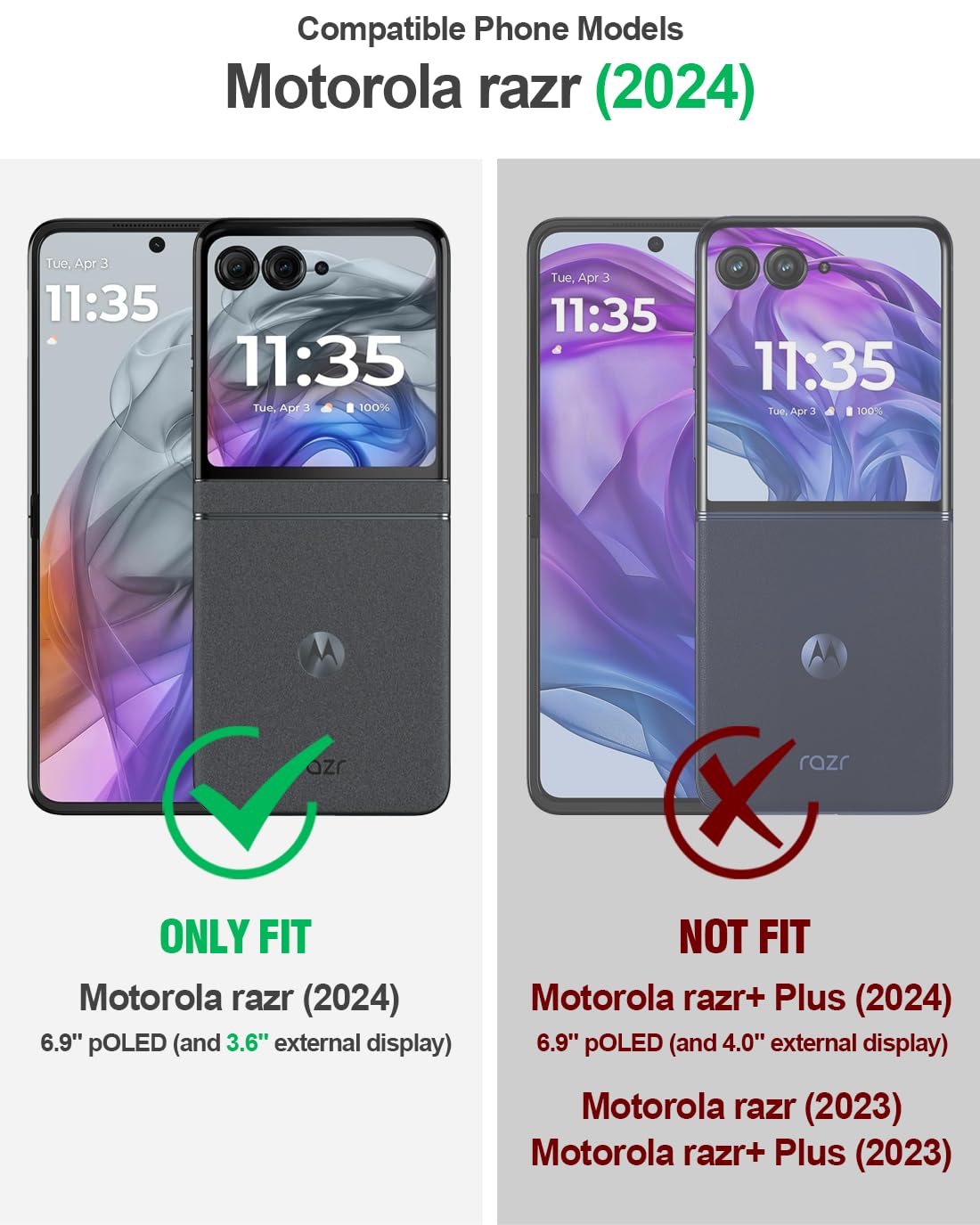 Foto 3 pulgar | Funda Poetic Spartan para Motorola Moto Razr 2024 con Soporte - Venta Internacional