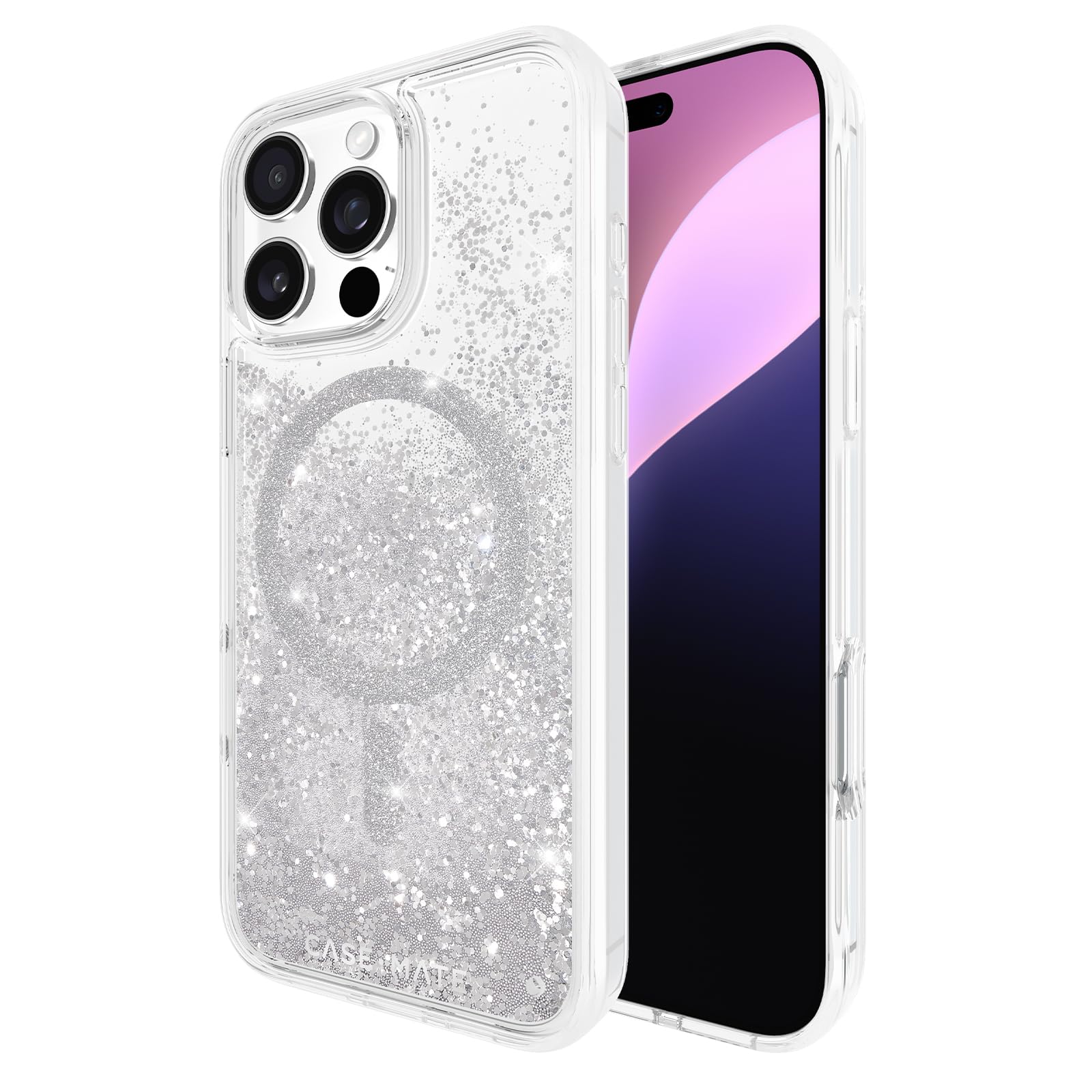 Foto 2 pulgar | Funda para Teléfono Case-Mate iPhone 16 Pro Max Silver Waterfall - Venta Internacional