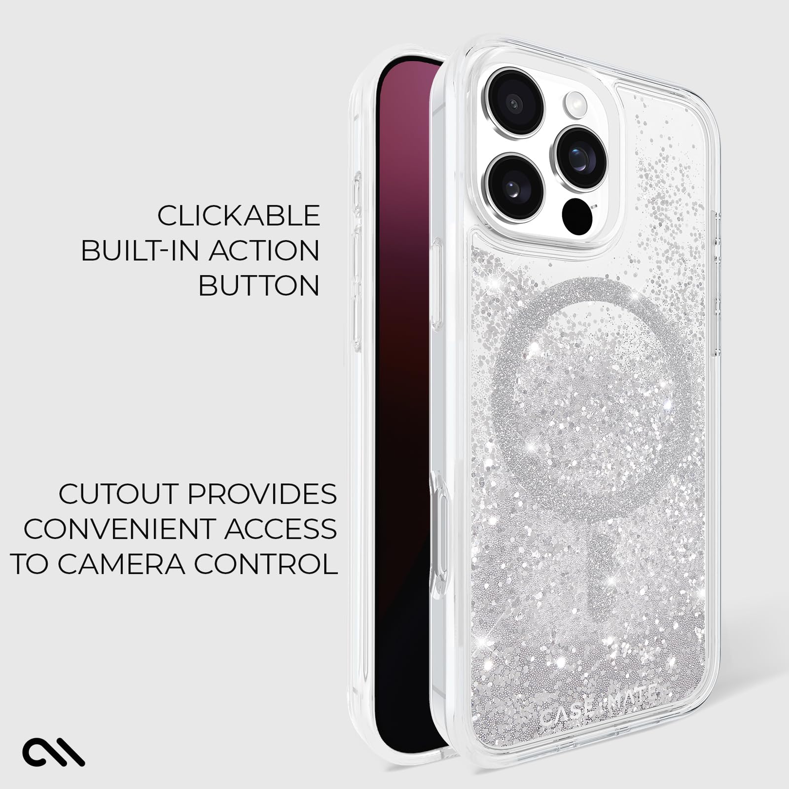 Foto 5 pulgar | Funda para Teléfono Case-Mate iPhone 16 Pro Max Silver Waterfall - Venta Internacional