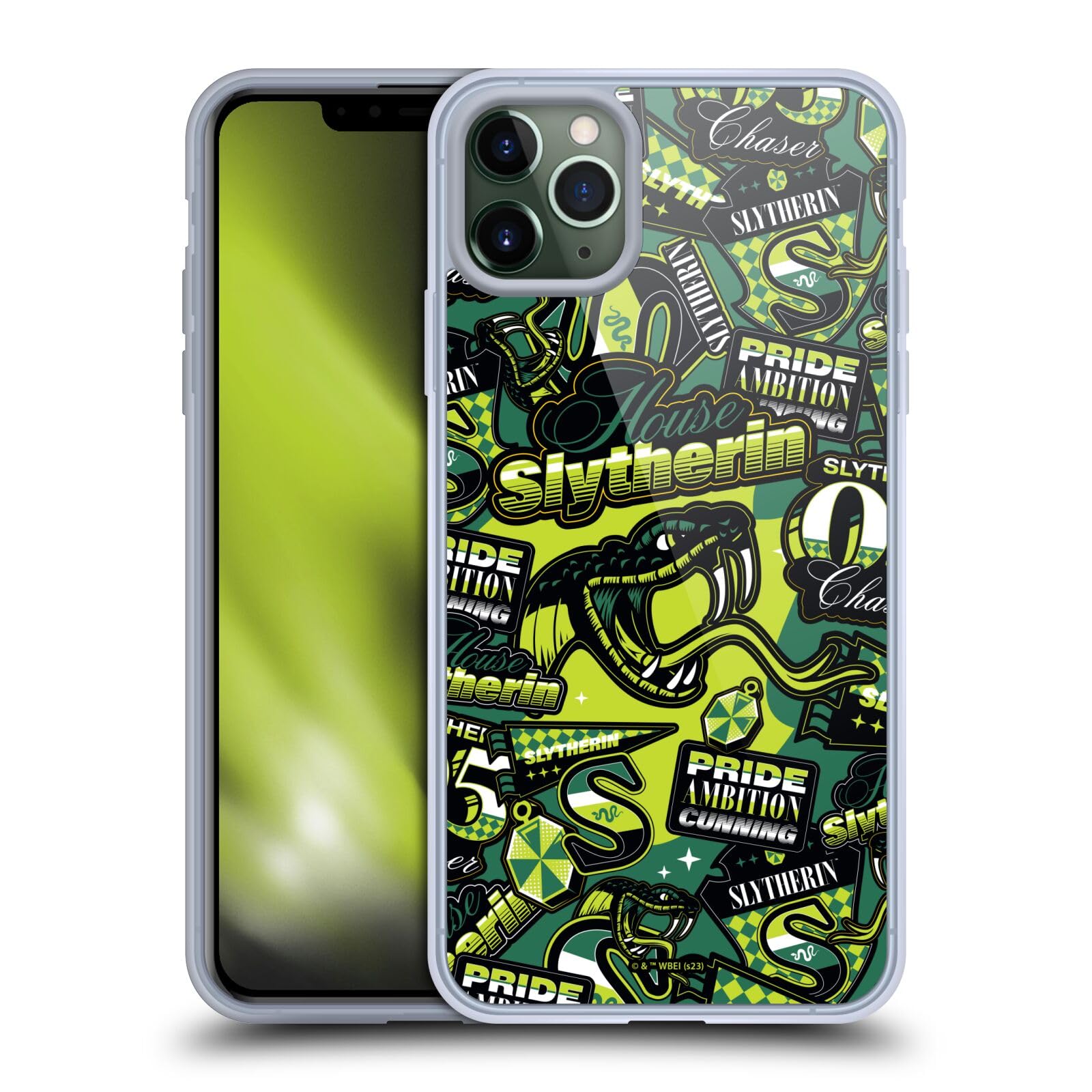 Foto 2 pulgar | Funda Para Teléfono Con Diseño De Carcasa De Gel Suave Harry Potter Slytherin Para Iphone 11 Pro Max - Venta Intern