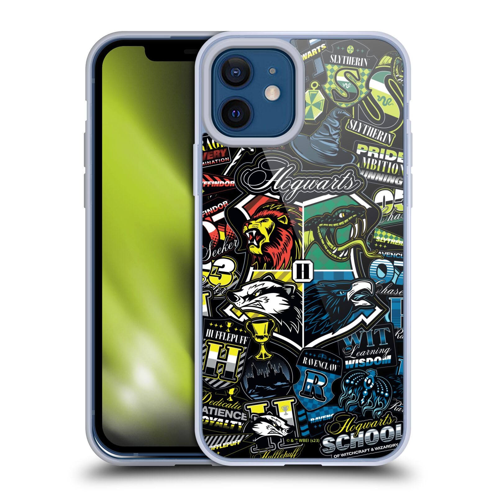 Foto 2 pulgar | Funda De Teléfono Con Diseño De Cabeza, Insignia De Harry Potter Y Hogwarts Para Iphone 12/iphone 12 Pro - Vent