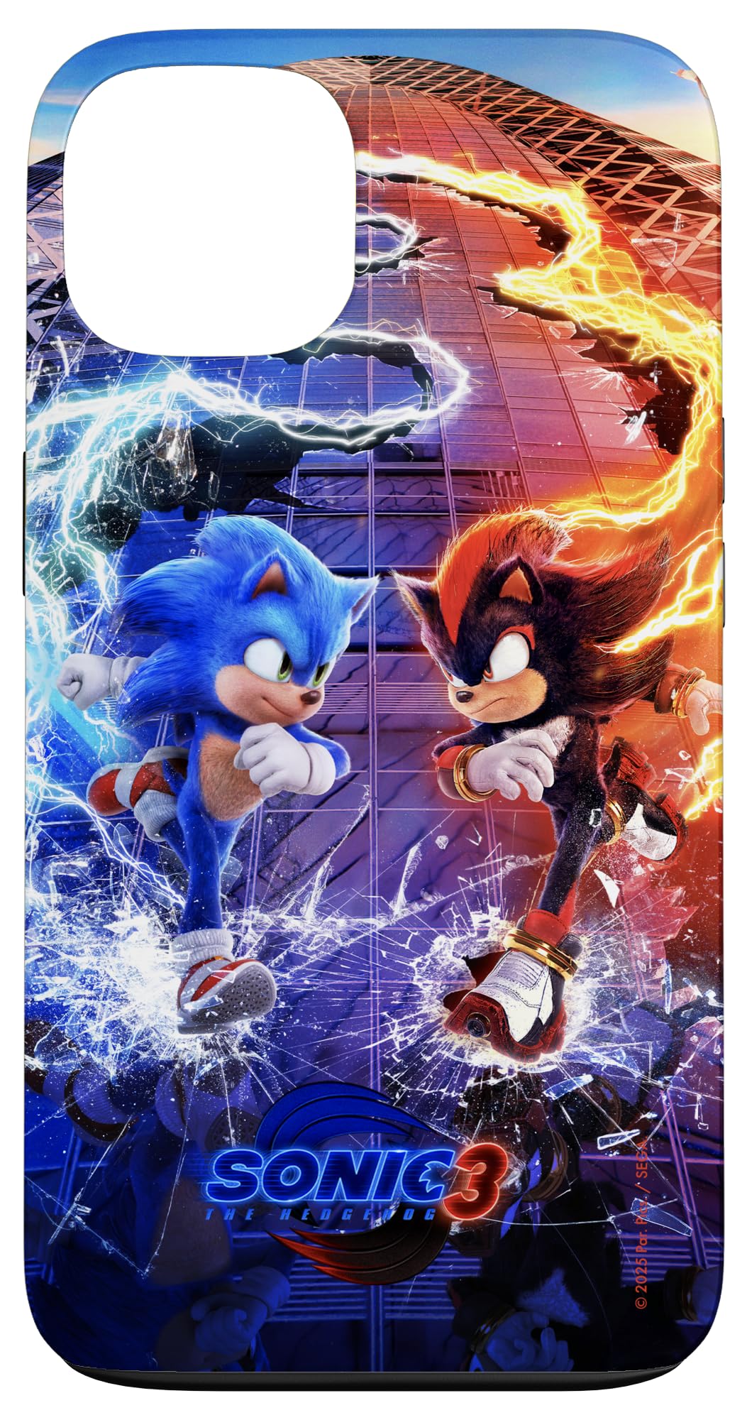 Funda De Teléfono Sonic The Hedgehog 3 Sonic Vs Shadow Para Iphone 13 - Venta Internacional.