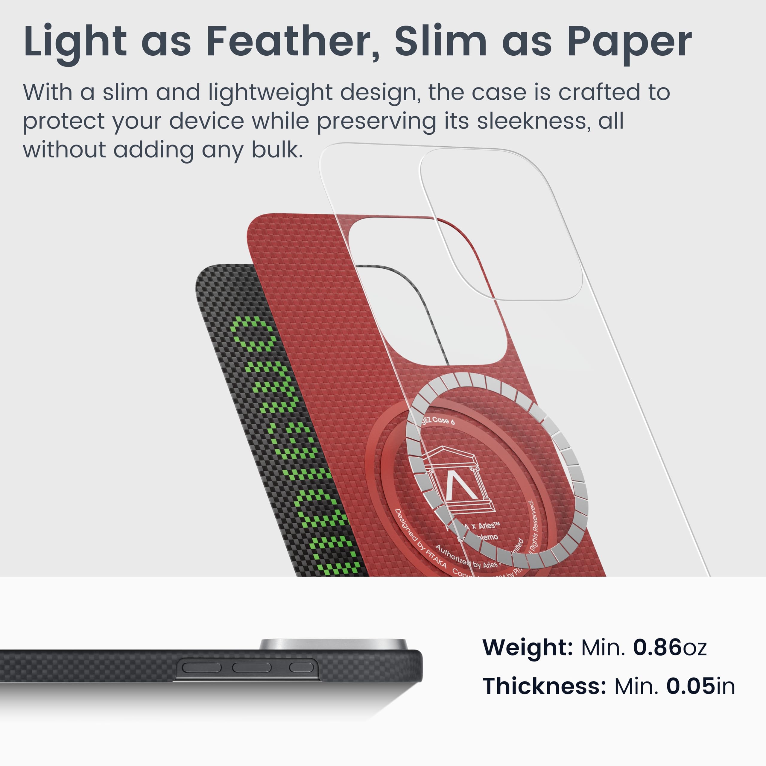 Foto 4 pulgar | Funda Pitaka Para Iphone 16 Pro Max Luminous Tactile - Venta Internacional.
