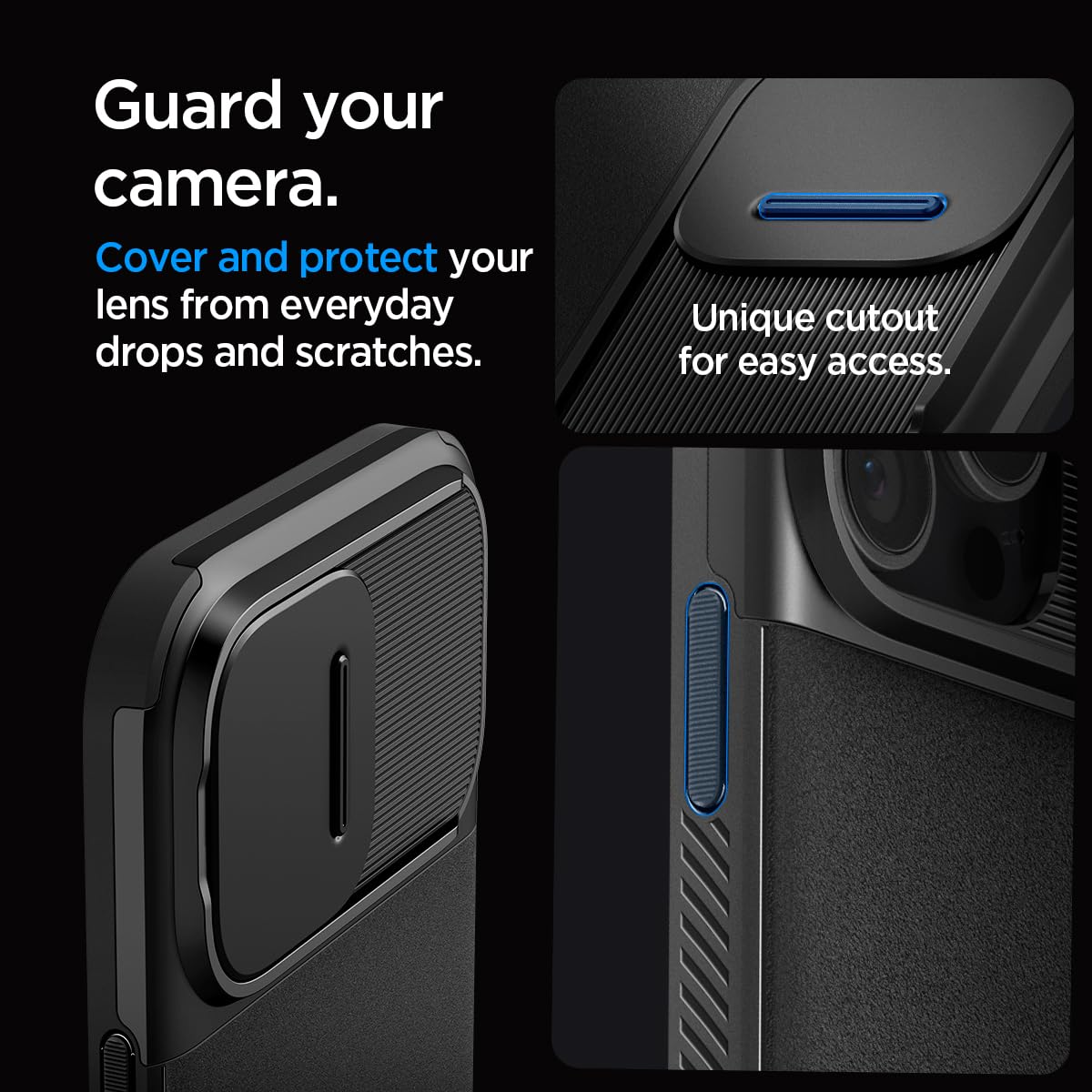 Foto 3 | Funda Spigen Optik Armor Magfit Para Iphone 16 Pro, Color Negro - Venta Internacional.