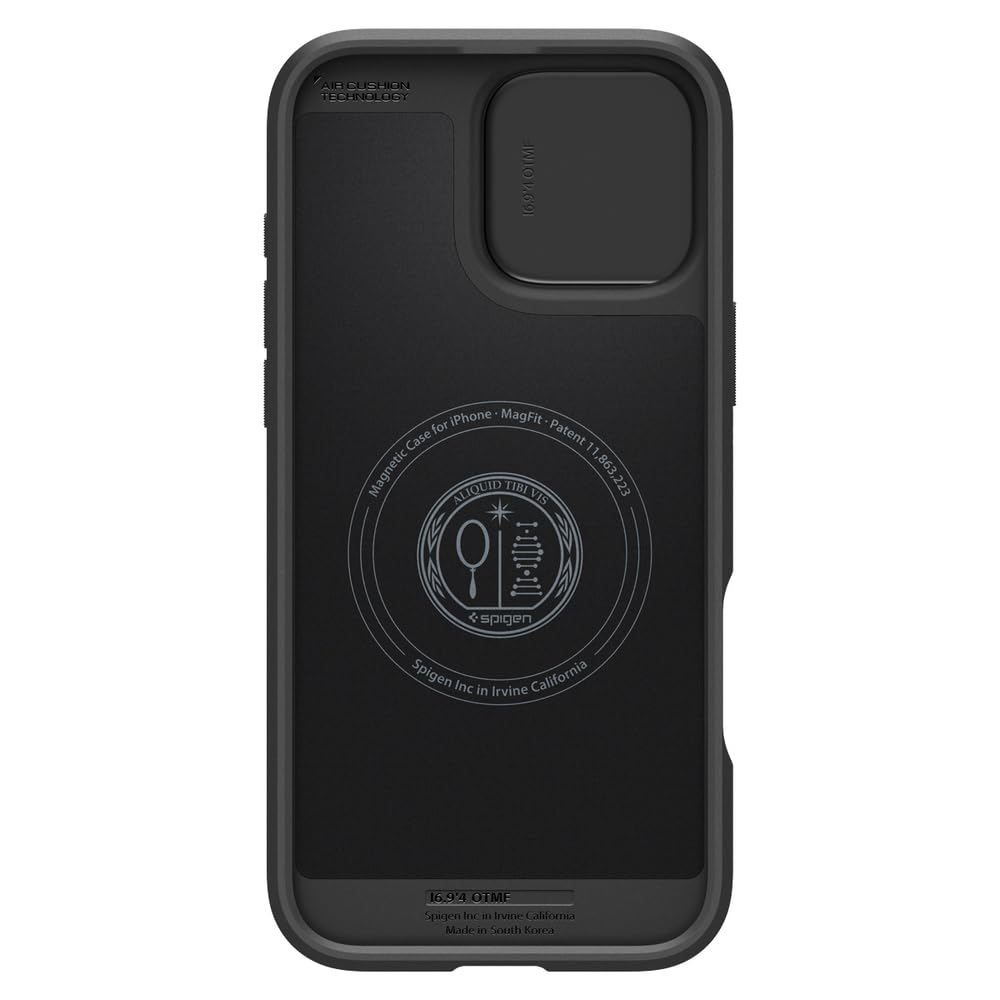 Foto 5 pulgar | Funda Spigen Optik Armor Magfit Para Iphone 16 Pro, Color Negro - Venta Internacional.