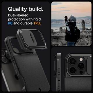 Foto 5 | Funda Spigen Optik Armor Magfit Para Iphone 16 Pro, Color Negro - Venta Internacional.