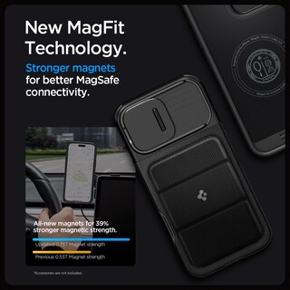 Foto 6 | Funda Spigen Optik Armor Magfit Para Iphone 16 Pro, Color Negro - Venta Internacional.
