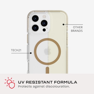 Foto 5 | Funda De Teléfono Tech21 Evocrystal Para Iphone 16 Pro Max Gold - Venta Internacional.