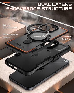 Foto 3 | Funda De Teléfono Poetic Neon Con Forma De Anillo Magnético Con Soporte Para Iphone 16 Pro Max - Venta Internacional.