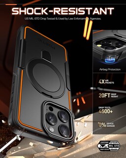 Foto 6 | Funda De Teléfono Poetic Neon Con Forma De Anillo Magnético Con Soporte Para Iphone 16 Pro Max - Venta Internacional.