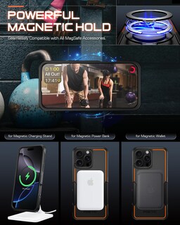 Foto 7 | Funda De Teléfono Poetic Neon Con Forma De Anillo Magnético Con Soporte Para Iphone 16 Pro Max - Venta Internacional.