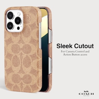 Foto 4 | Funda Para Teléfono Coach Signature Canvas Slim Wrap Para Iphone 16 Pro - Venta Internacional.