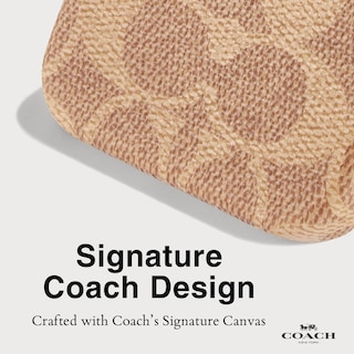 Foto 5 | Funda Para Teléfono Coach Signature Canvas Slim Wrap Para Iphone 16 Pro - Venta Internacional.