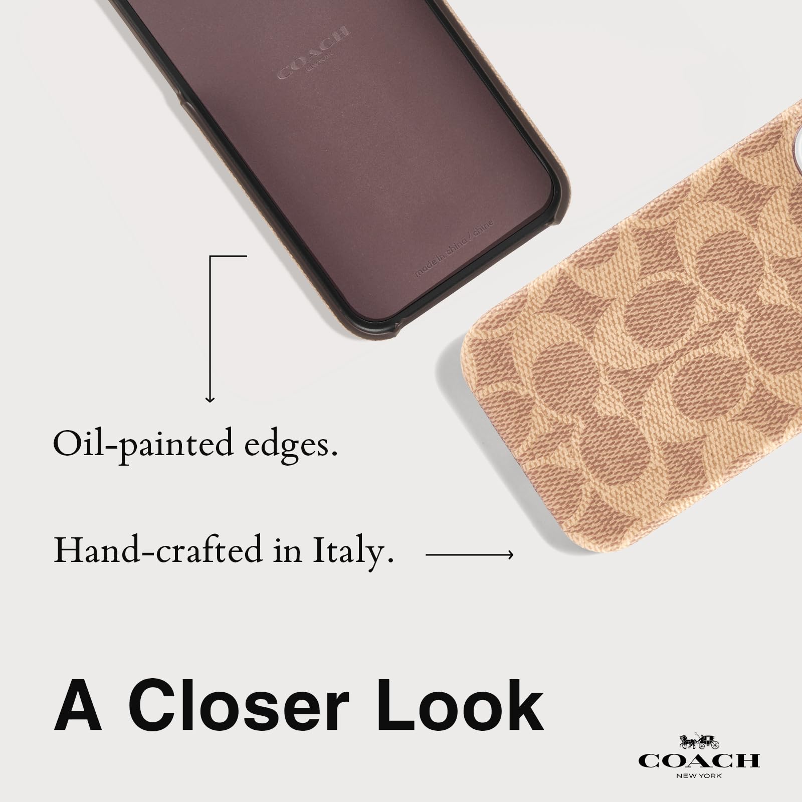 Foto 7 pulgar | Funda Para Teléfono Coach Signature Canvas Slim Wrap Para Iphone 16 Pro - Venta Internacional.
