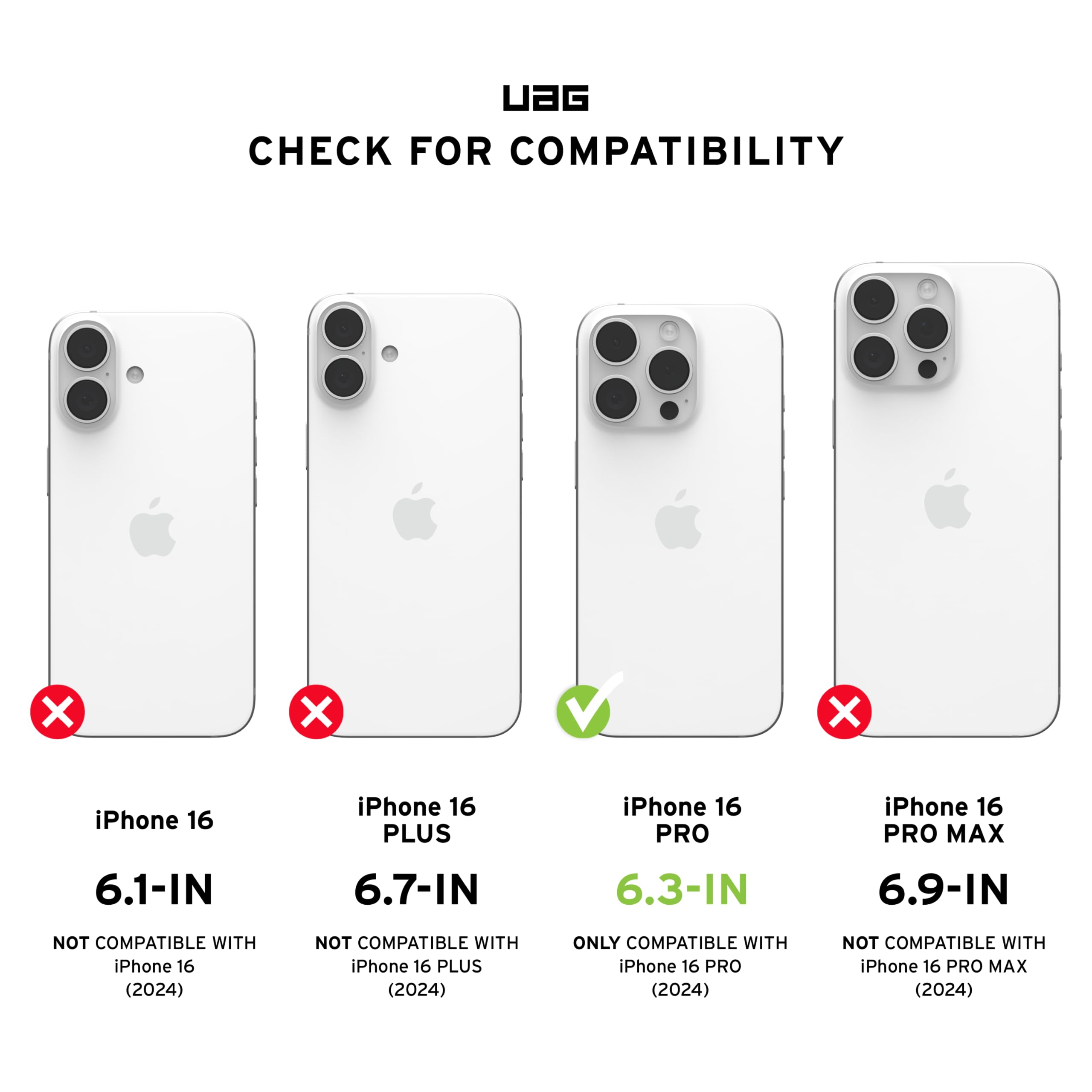 Foto 3 pulgar | Funda Para Iphone 16 Pro Urban Armor Gear Uag Plasma Xte Negro/transparente - Venta Internacional.