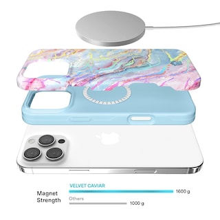 Foto 3 | Funda Velvet Caviar Para Iphone 16 Pro Max Marble - Venta Internacional.