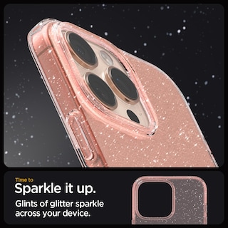 Foto 3 | Funda Spigen Liquid Crystal Glitter Para Iphone 16 Pro - Venta Internacional.