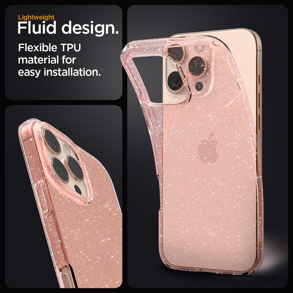 Foto 5 pulgar | Funda Spigen Liquid Crystal Glitter Para Iphone 16 Pro - Venta Internacional.