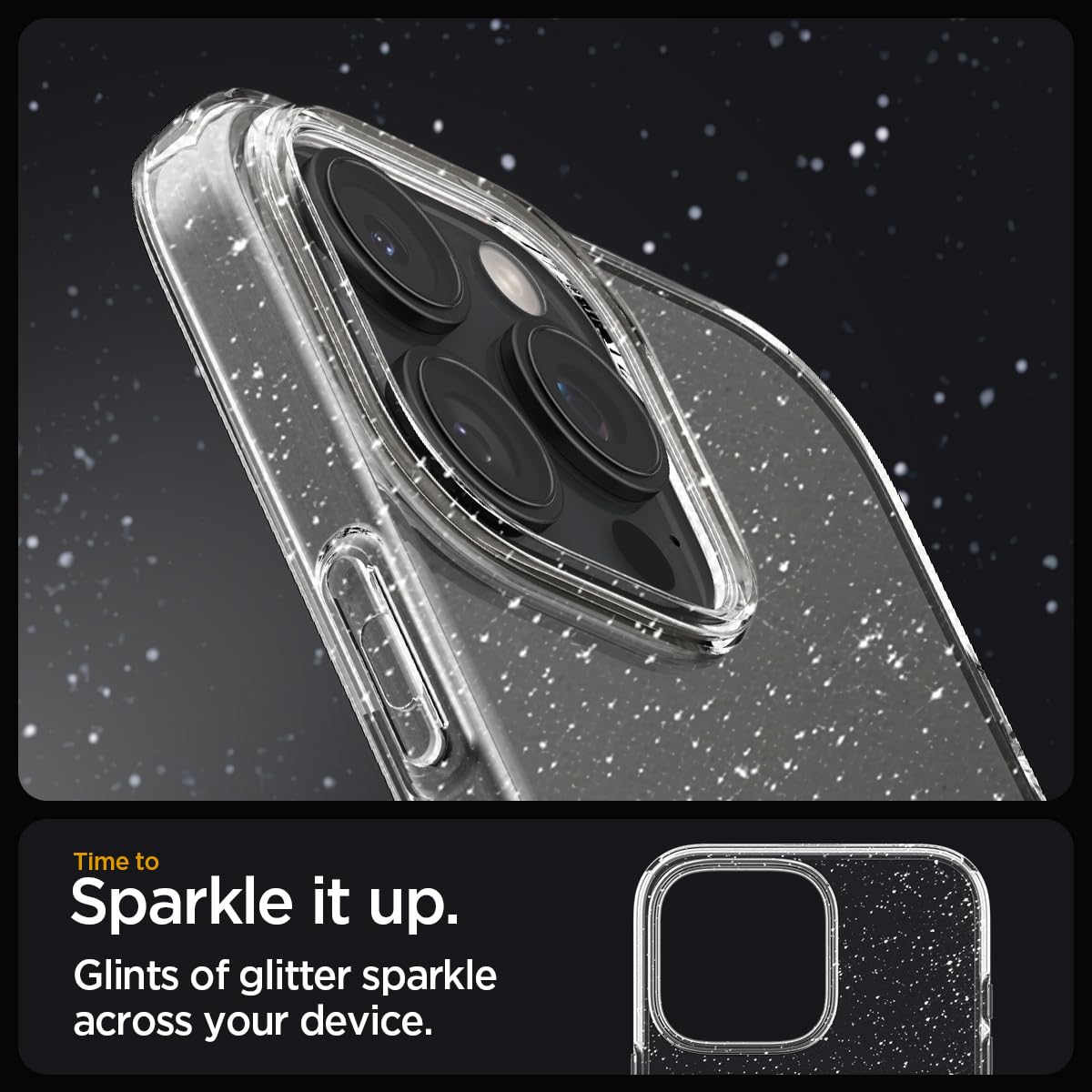 Foto 4 pulgar | Funda Spigen Liquid Crystal Glitter Para Iphone 16 Pro Max - Venta Internacional.