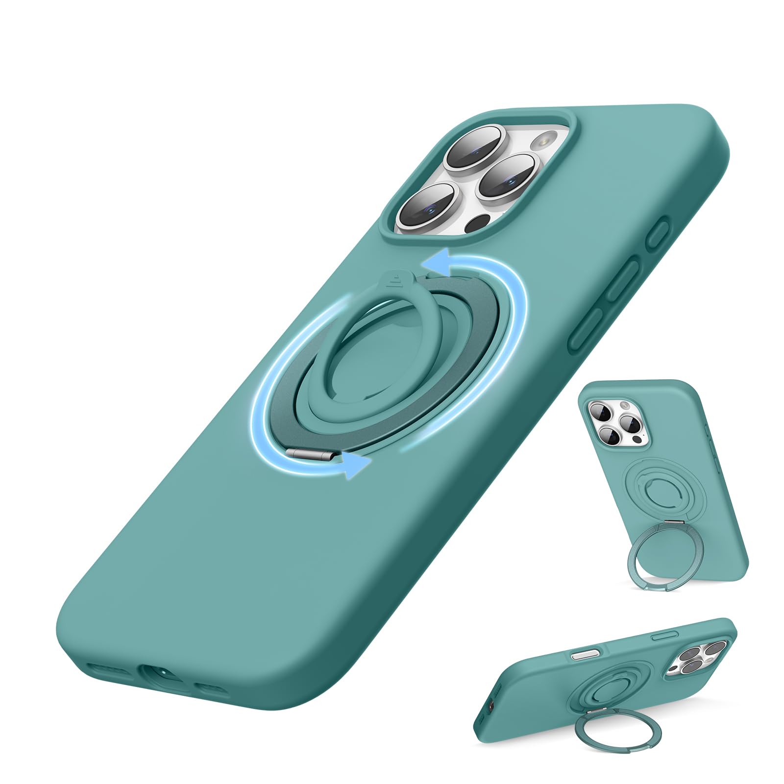 Funda Surphy Con Soporte Magnético Para Iphone 16 Pro Con Anilla Para El Dedo - Venta Internacional.