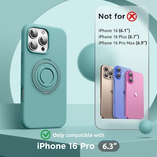 Foto 2 | Funda Surphy Con Soporte Magnético Para Iphone 16 Pro Con Anilla Para El Dedo - Venta Internacional.