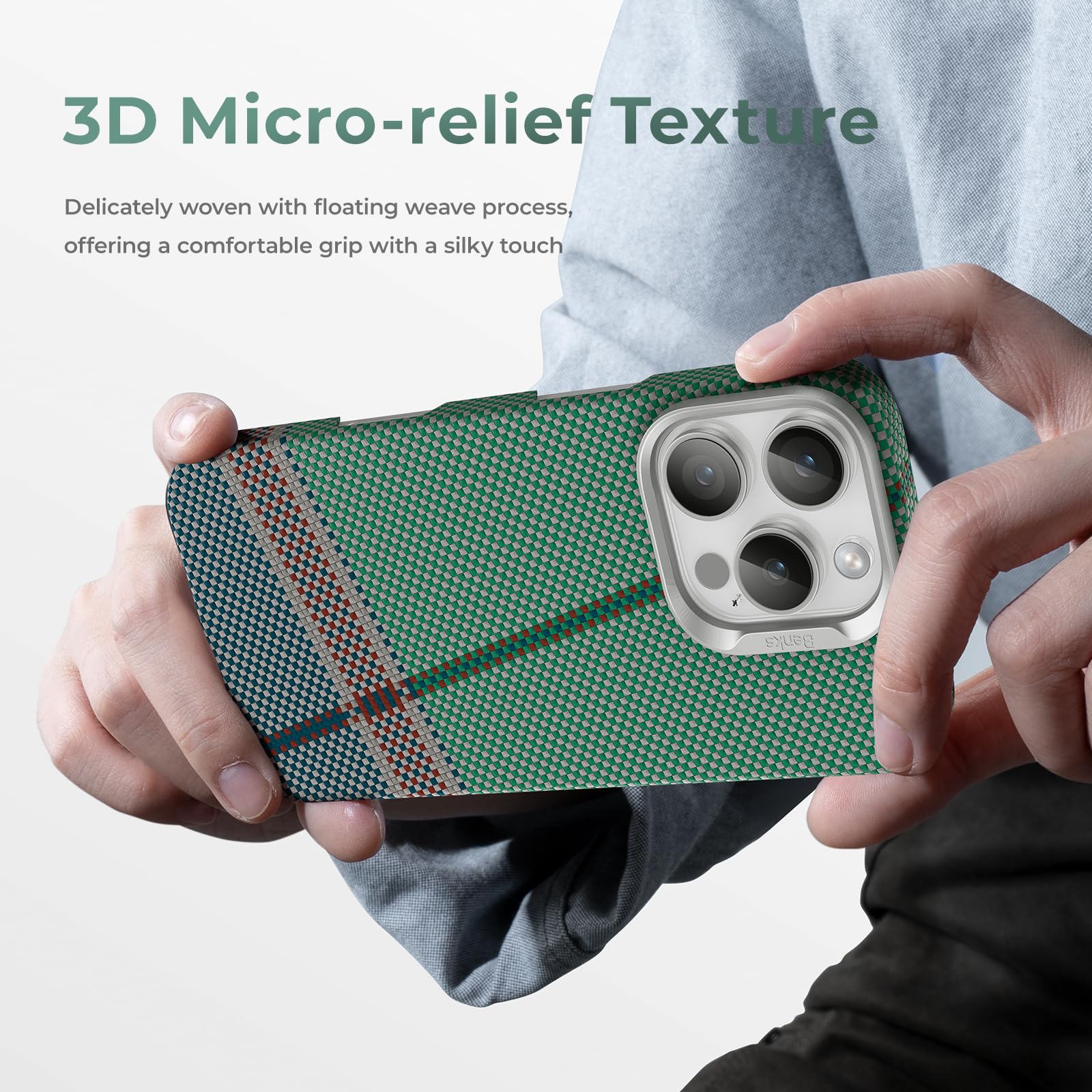 Foto 7 pulgar | Funda Benks Passiongreen Armorair Para Iphone 16 Pro Max - Venta Internacional.