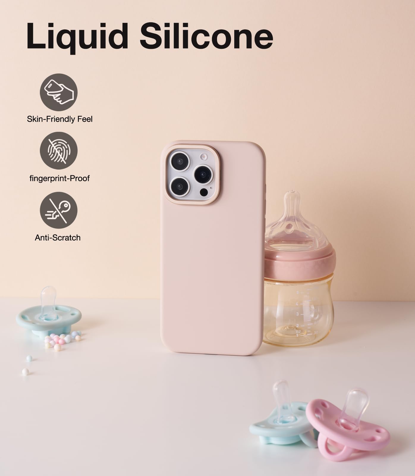 Foto 2 | Funda De Teléfono Torras Love Series De Silicona Líquida Para Iphone 16 Pro Max - Venta Internacional.