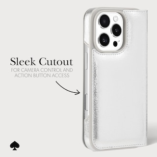 Foto 4 | Funda Para Teléfono Kate Spade New York Wallet Folio Para Iphone 16 Pro - Venta Internacional.