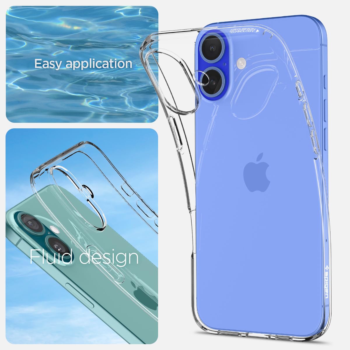 Foto 6 pulgar | Funda Spigen Liquid Crystal Para Iphone 16 Plus, Transparente - Venta Internacional.