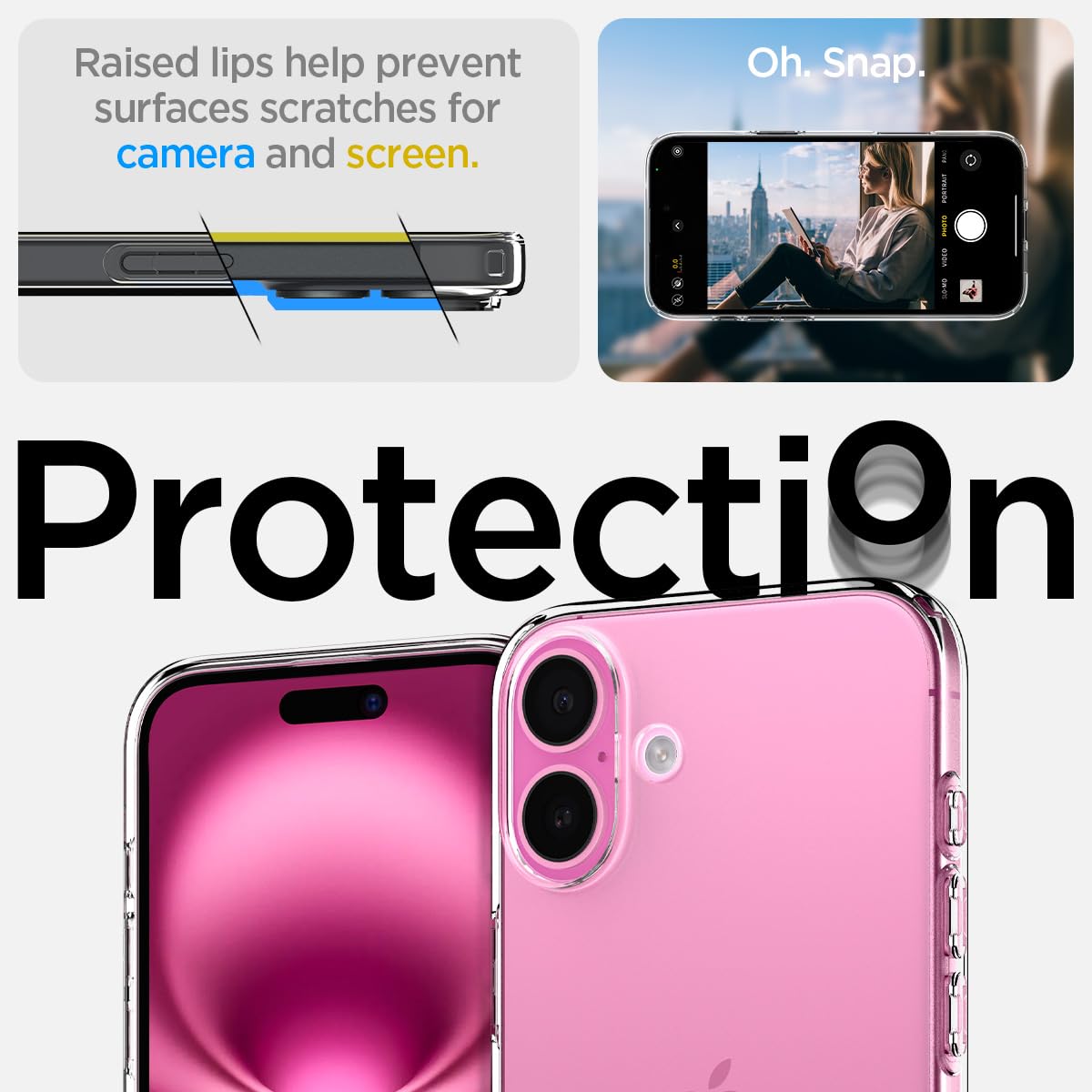 Foto 7 pulgar | Funda Spigen Liquid Crystal Para Iphone 16 Plus, Transparente - Venta Internacional.