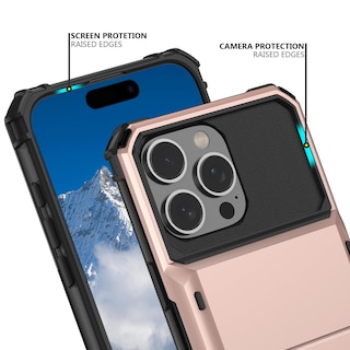 Foto 4 | Funda De Teléfono Nvollnoe Compatible Con Iphone 16 Pro Max Con Tarjetero - Venta Internacional.