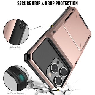 Foto 5 | Funda De Teléfono Nvollnoe Compatible Con Iphone 16 Pro Max Con Tarjetero - Venta Internacional.