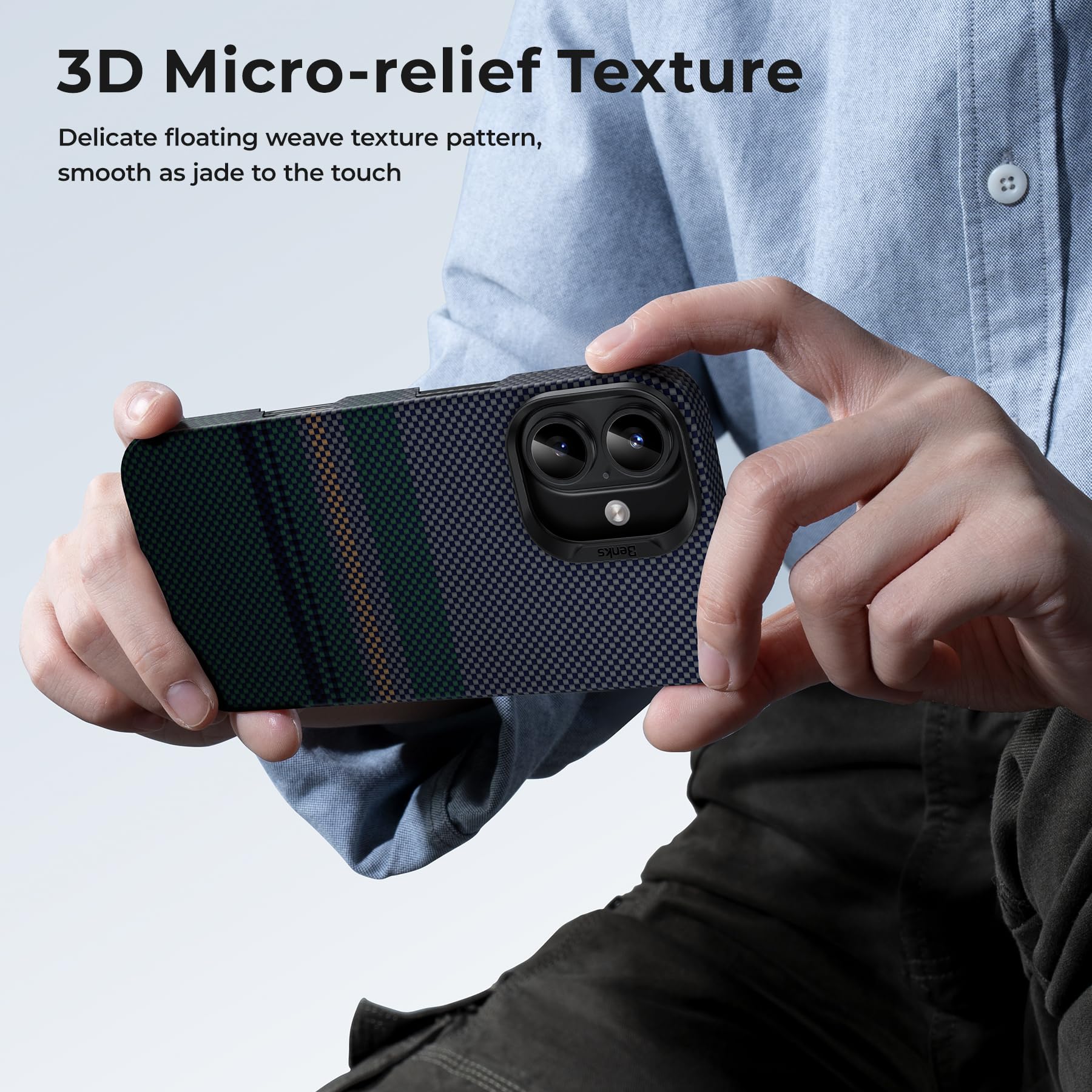 Foto 8 pulgar | Funda Benks Aurora Armorair Para Iphone 16 Plus Con Magsafe - Venta Internacional.