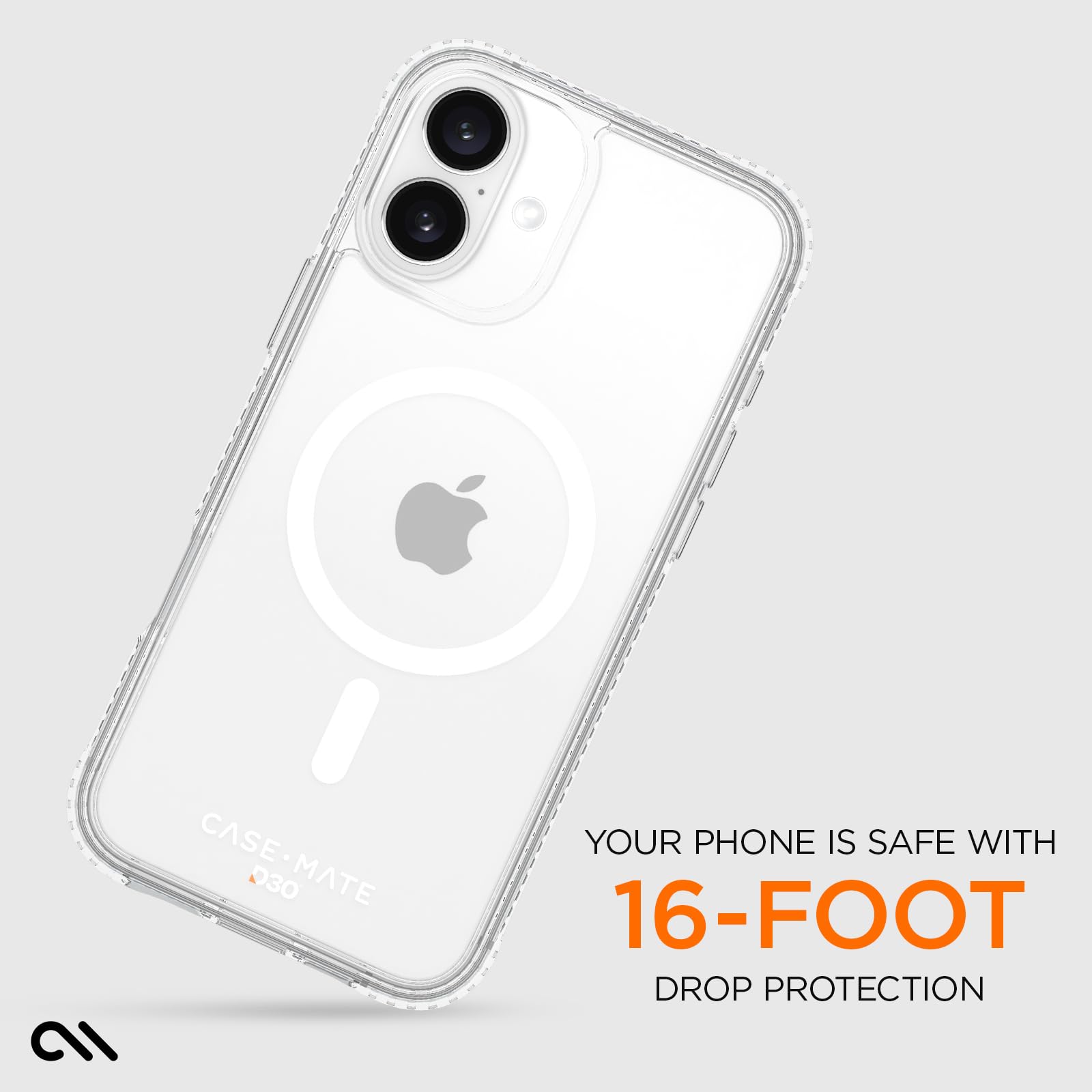 Foto 4 pulgar | Funda Para Teléfono Case-mate Iphone 16 Plus, Resistente A Los Golpes, Transparente - Venta Internacional.