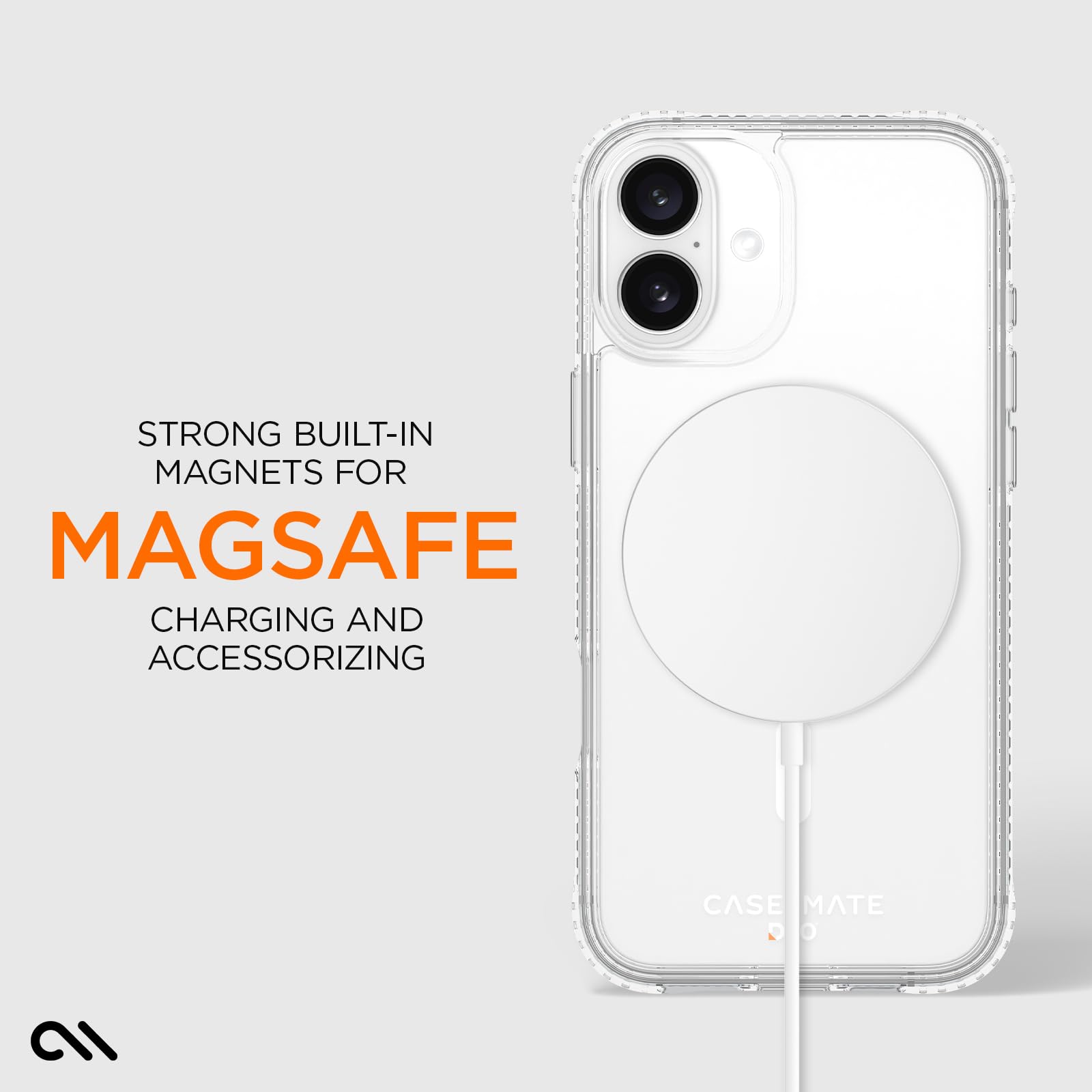 Foto 6 pulgar | Funda Para Teléfono Case-mate Iphone 16 Plus, Resistente A Los Golpes, Transparente - Venta Internacional.