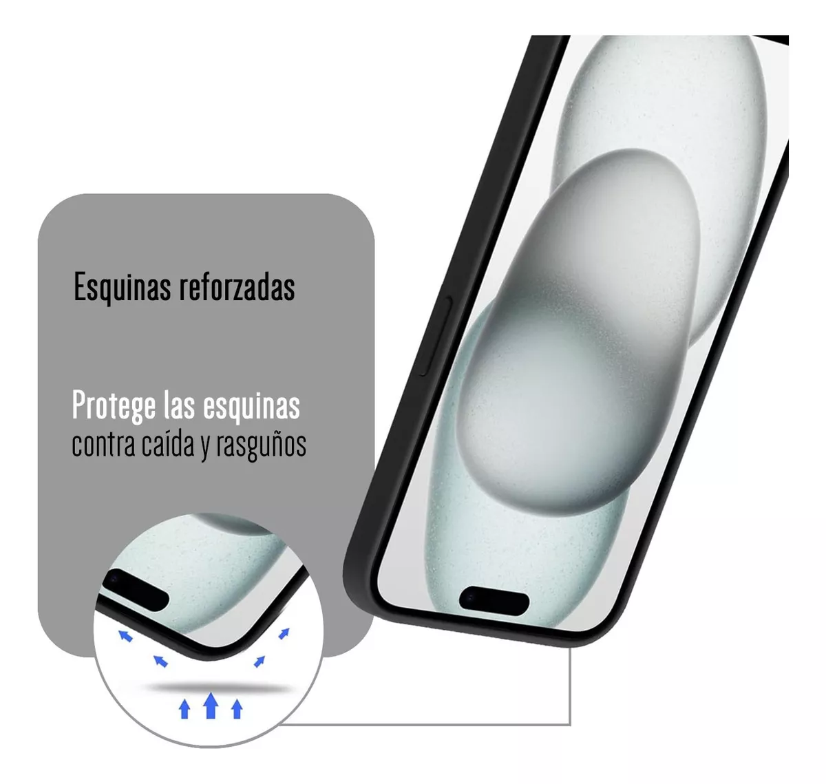 Foto 5 pulgar | Funda Para Iphone 14 Silicon Suave Interior Afelpado Antigolpes